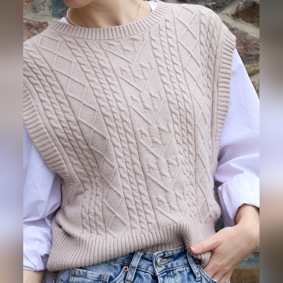 Vintage 90s Academia Sweater Vest Set - Picture 4 of 6